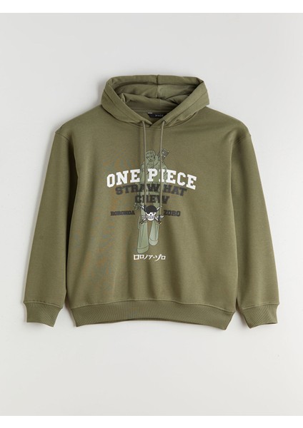 Yeni Sezon Uzun Kollu One Piece Baskılı Erkek Hoodie