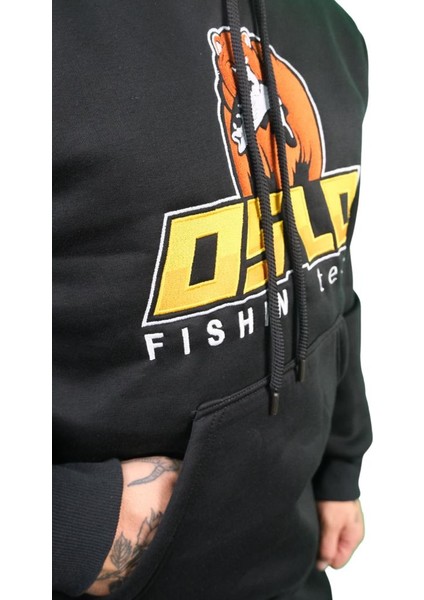 Bear Siyah Nakışlı Kapüşonlu Sweatshirt modelleri