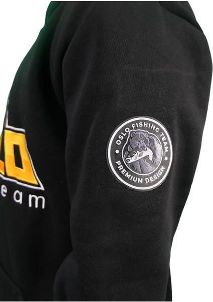 Bear Siyah Nakışlı Kapüşonlu Sweatshirt fırsatları