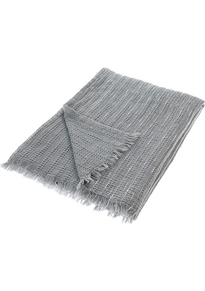 Fresco Gri Pamuklu Çift Kişilik Yatak Örtüsü