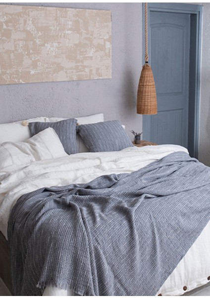 Fresco Gri Pamuklu Çift Kişilik Yatak Örtüsü fiyatları
