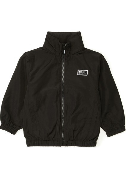 Siyah Unisex Çocuk Yağmurluk