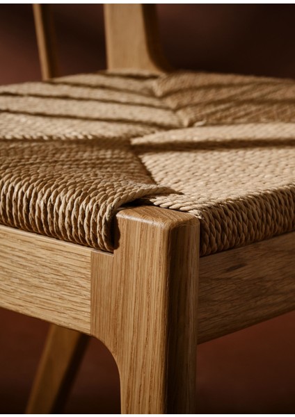 Viking Natural Meşe Ip Örgülü Yemek Odası Sandalyesi indirimleri