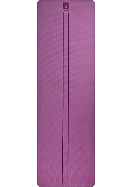 Çift Çizgili 8mm Kalın Tpe Yoga ve Pilates Matı | Kaymaz, Konforlu, Ekstra Kalın Spor Matı Mor fırsatları