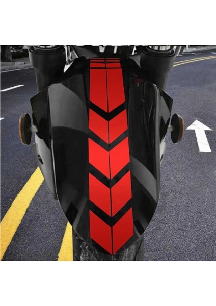 Motosiklet Çamurluk Sticker Kırmızı