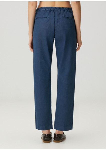 Koyu Mavi Crop Pantolon fırsatları