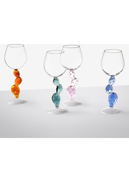 Pembe Kaktüs Gövdeli Cam Kadeh fiyatları