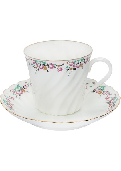 Spring With Edging Porselen Kahve Fincanı