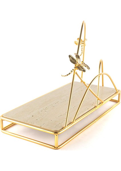 Altın Rengi Metal Granit Sunumluk 44 cm fiyatları
