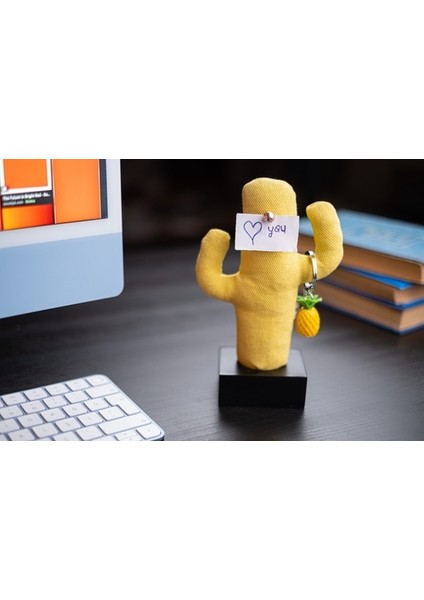 Kayigo Woody Siyah Üçlü Ofis Seti - Sarı Cactus indirimleri