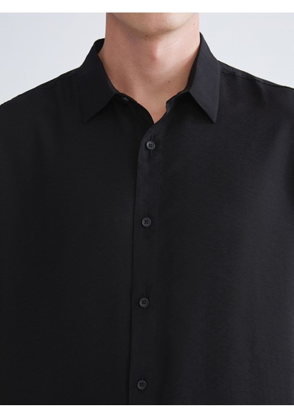 Yeni Sezon Regular Fit Kısa Kollu Viskon Erkek Gömlek modelleri