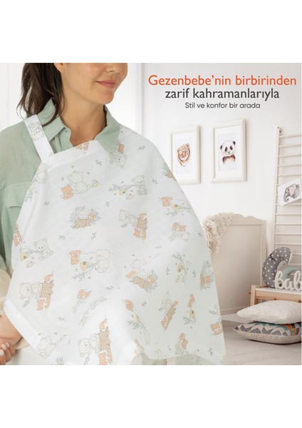 Hero Teddy Müslin Bebek Emzirme Önlüğü 60 x 90 cm fırsatları