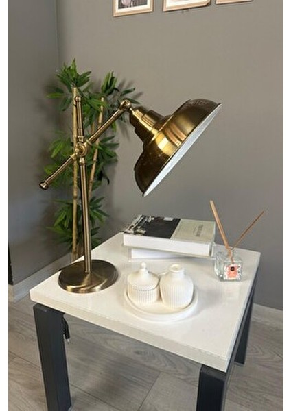 Veluna Eskitme Renk Masa Lambası Dekoratif Abajur Çocuk Odası Başucu Lambası Okuma Lambası