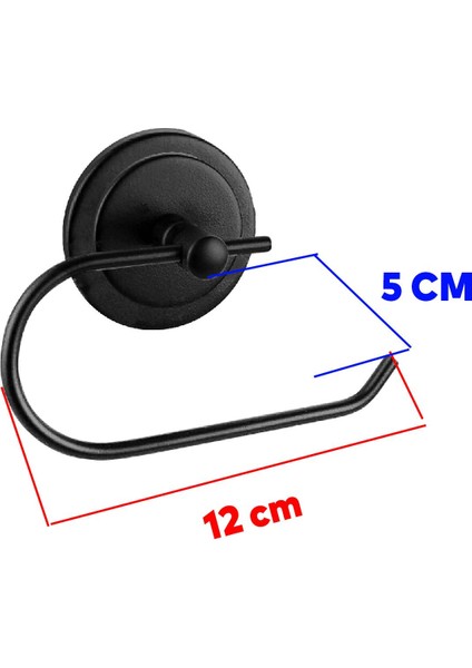 Metal Yapışkanlı Tuvalet Kağıtlık Aparat Açık Wc Kağıt Standı Havluluk Paslanmaz Metal Sağlam Siyah fiyatları