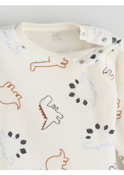 Yeni Sezon Bisiklet Yaka Erkek Bebek Pijama Takımı modelleri