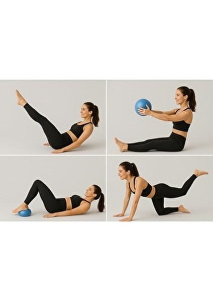 Pilates Topu Egzersiz Topu 25 cm Küçük Boy Pilates Denge Topu Mor Renk fırsatları