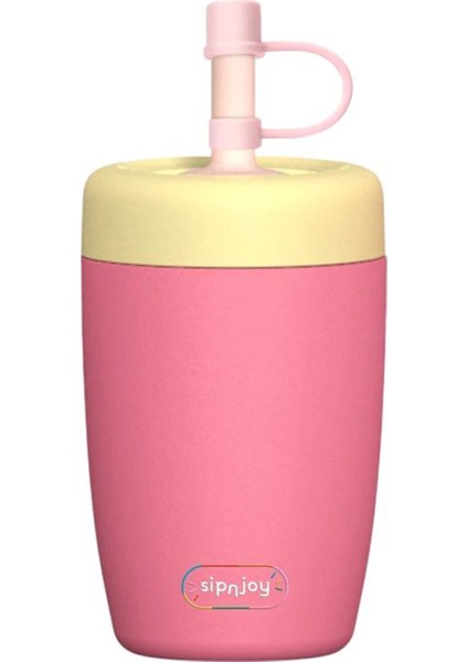 Strawbuddy Pembe Çelik Çocuk Tumbler 360 ml fiyatları