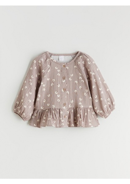 Yeni Sezon Bisiklet Yaka Kız Bebek Müslin Gömlek ve Pantolon fiyatları