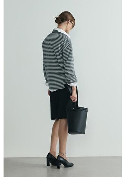 Gri Monroe Çizgili Polo Yaka Tişört fırsatları