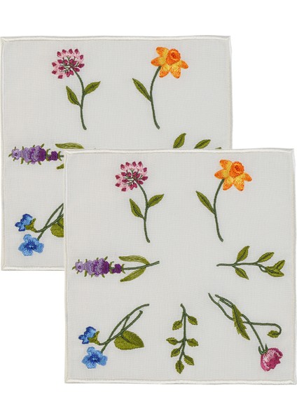 Garden Çiçek Desenli Keten 4'lü Bardak Altlığı Seti fiyatları
