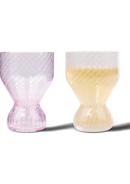 Twisted Pinks Kristal 2'li Kadeh Seti fiyatları