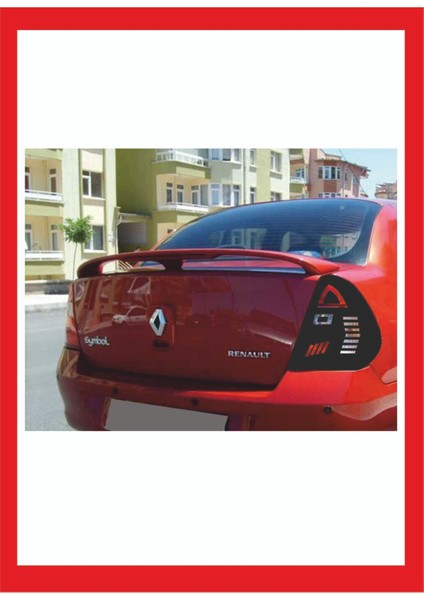 Renault Clio 2 Sedan Stop Farı LED Görünümlü Folyo Kaplama - Stop Kaplama -Model 2