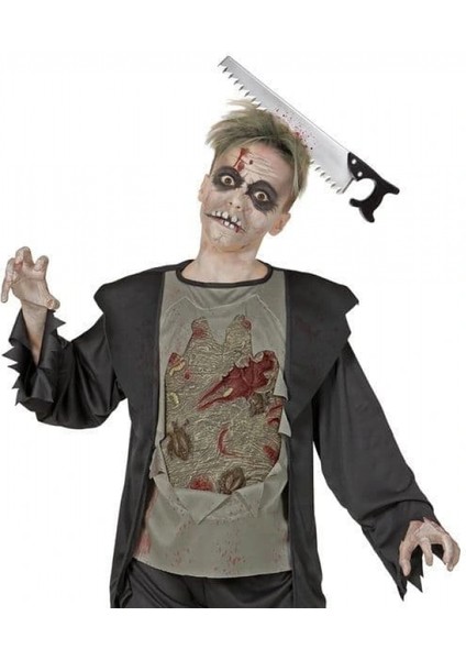 Kafaya Saplanmış Halloween Kanlı Testere Şaka Tacı (4887) fırsatları