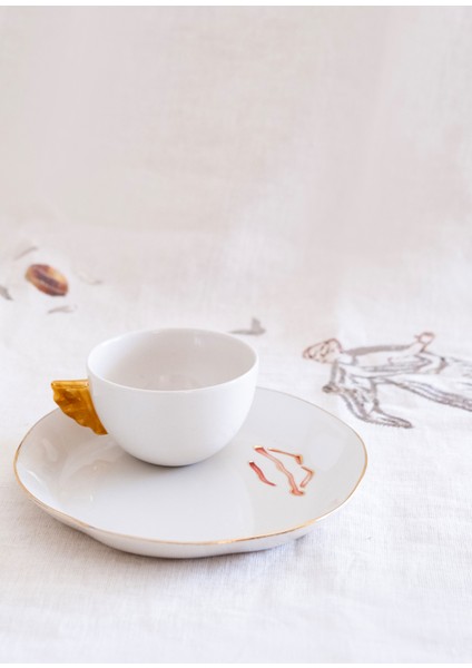 Volans Kiss Porselen Kahve Fincanı ve Tabağı fiyatları