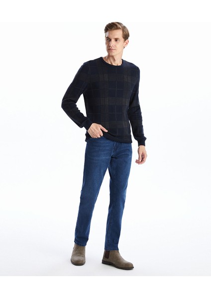 Yeni Sezon Bisiklet Yaka Uzun Kollu Ekose Erkek Triko Kazak fırsatları