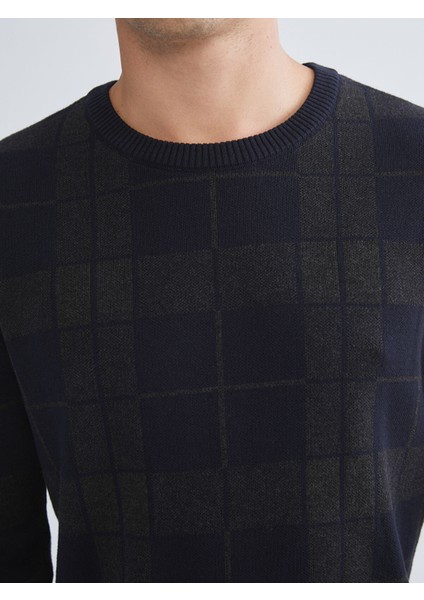 Yeni Sezon Bisiklet Yaka Uzun Kollu Ekose Erkek Triko Kazak indirimleri