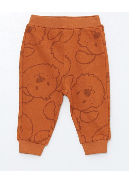 Yeni Sezon Bisiklet Yaka Uzun Kollu Baskılı Erkek Bebek Sweatshirt ve Eşofman Alt 2'li Takım fırsatları