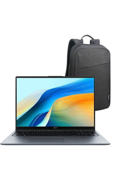 Matebook D16 2024 Intel Core I5 12450H 8gb 512GB SSD Freedos 16" IPS Taşınabilir Bilgisayar + Sırt Çantası Hediye
