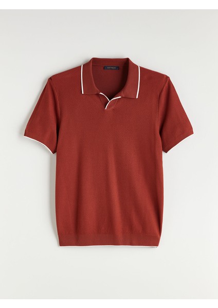 Yeni Sezon Polo Yaka Kısa Kollu Erkek Triko Kazak indirimleri