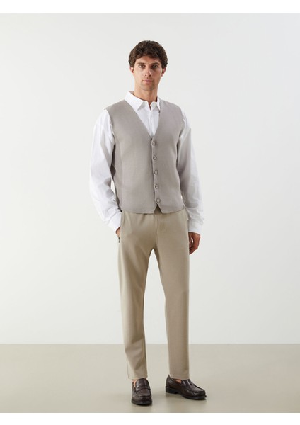 Yeni Sezon Standart Kalıp V Yaka Erkek Triko Yelek fiyatları