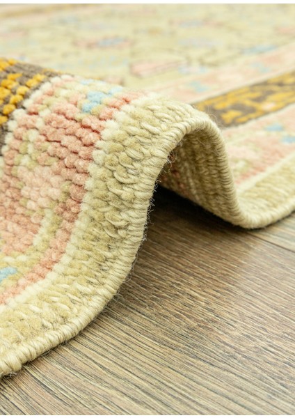 Gizay Renkli El Dokuma Yün Uşak Yolluk 81 x 220 cm indirimleri