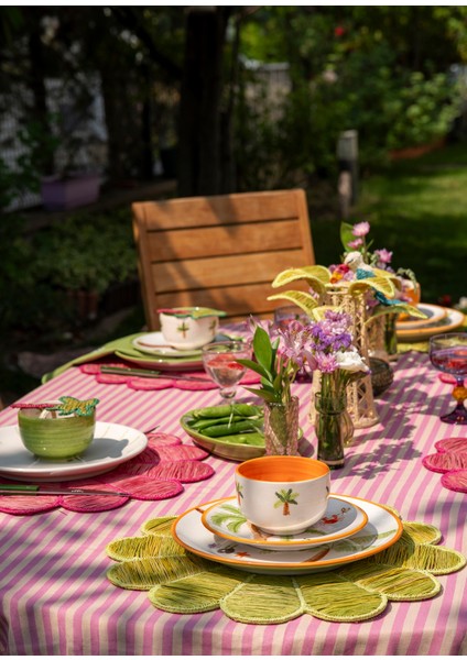 Palm Beach Colllection Açık Yeşil Çiçek 2’li Amerikan Servis fiyatları