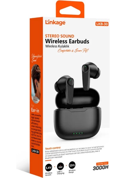 Lkb-30 V5.4 , 3000 Saat Bekleme Süreli , Dokunmatik Kontrollü , Kablosuz Bluetooth Kulaklık fiyatları