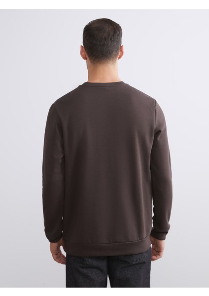 Yeni Sezon Bisiklet Yaka Baskılı Erkek Kalın Sweatshirt fırsatları