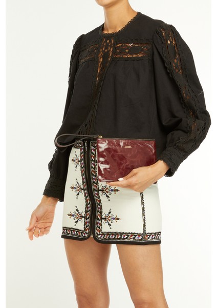 Mino Bordo Kadın Deri El Portföyü fiyatları