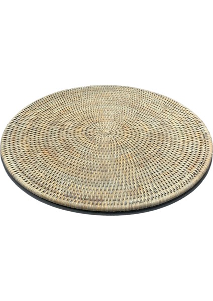 Bej Hasır Yuvarlak Servis Altlığı 40 cm fiyatları