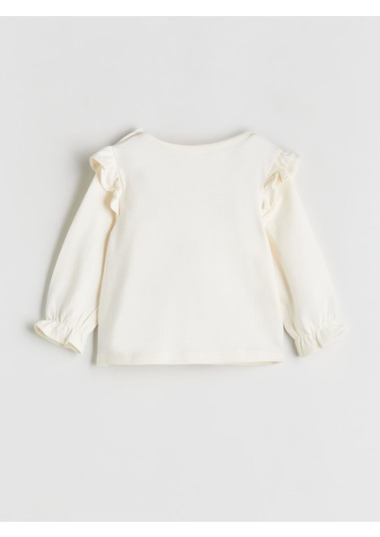 Yeni Sezon Bisiklet Yaka Kız Bebek Tişört ve Tayt 2'li modelleri