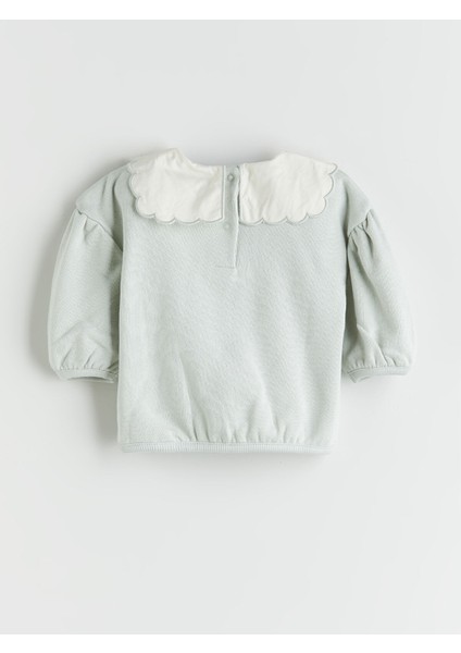 Yeni Sezon Bisiklet Yaka Kız Bebek Sweatshirt ve Tayt 2'li indirimleri