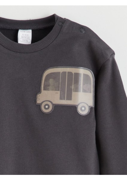 Yeni Sezon Bisiklet Yaka Erkek Bebek Sweatshirt ve Eşofman Alt 2'li modelleri