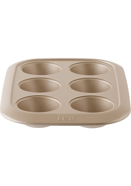 Leo Balance 6'lı Çelik Muffin Kalıbı