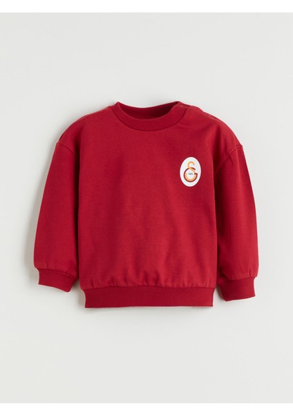 Yeni Sezon Bisiklet Yaka Galatasaray Baskılı Erkek Bebek Sweatshirt ve Eşofman Alt 2'li Takım fiyatları