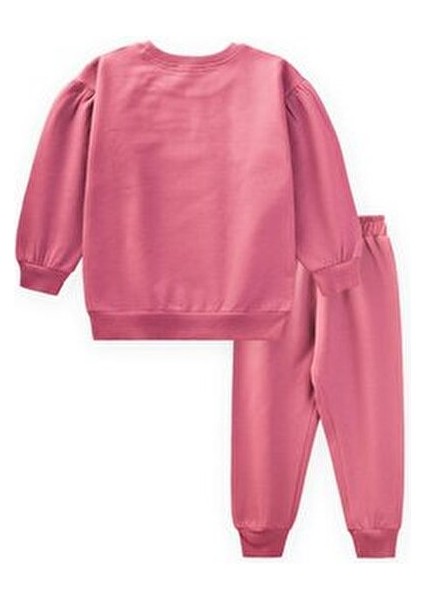 Etiket Detaylı Sweatshirt Takım 1-7 Yaş Mercan fiyatları