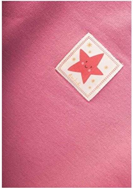 Etiket Detaylı Sweatshirt Takım 1-7 Yaş Mercan modelleri