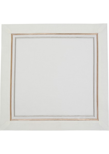Elegance 2’li Çift Sıra Altın Nakış Detaylı Peçete 40X40 cm