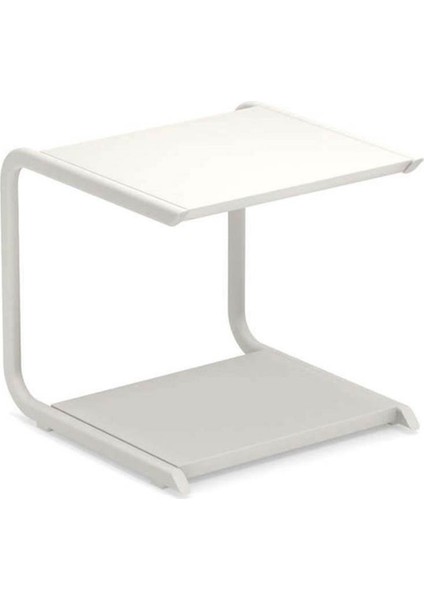 Holly Beyaz Alüminyum Yan Sehpa