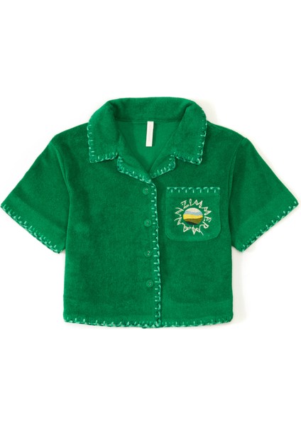 Yeşil Kız Çocuk Bluz